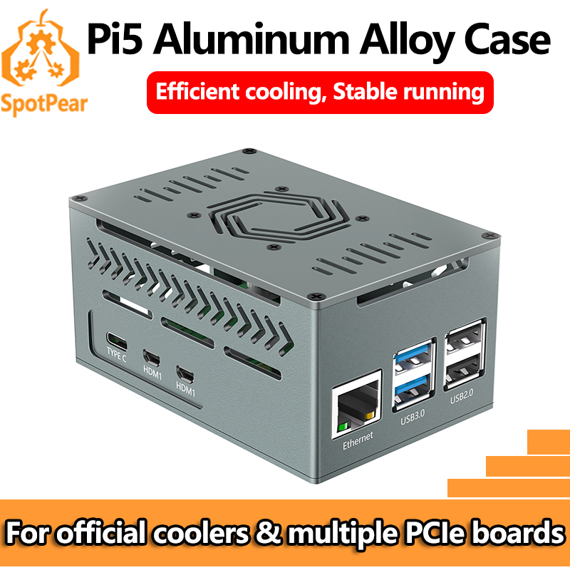Argon One V3 M.2 Nvme Case - Raspberry Pi 5 Aluminum Metal Case
