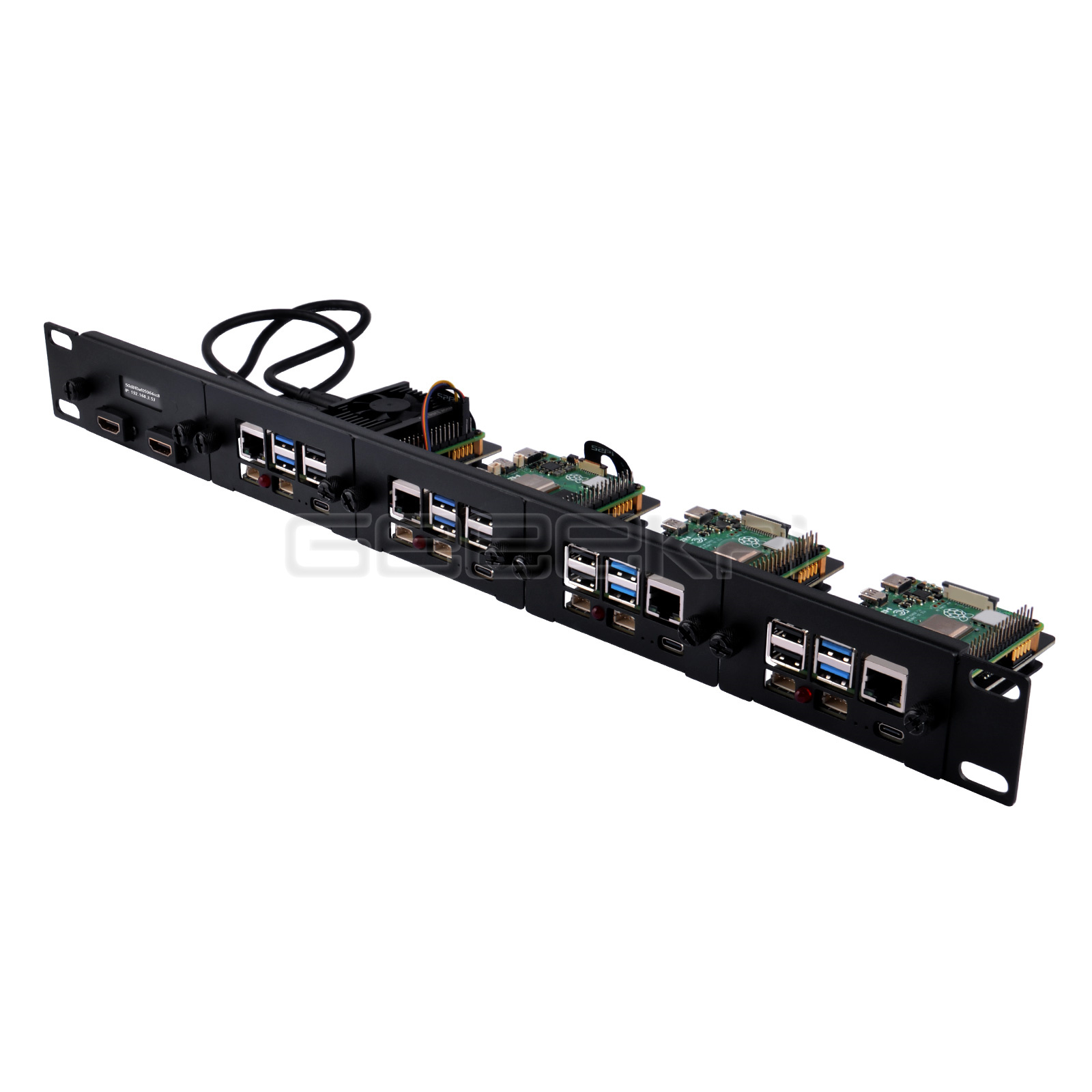 1U Rackmount Steel Bracket Kit - đánh giá và giá Raspberry Pi Rackmount 1U 19 Inch