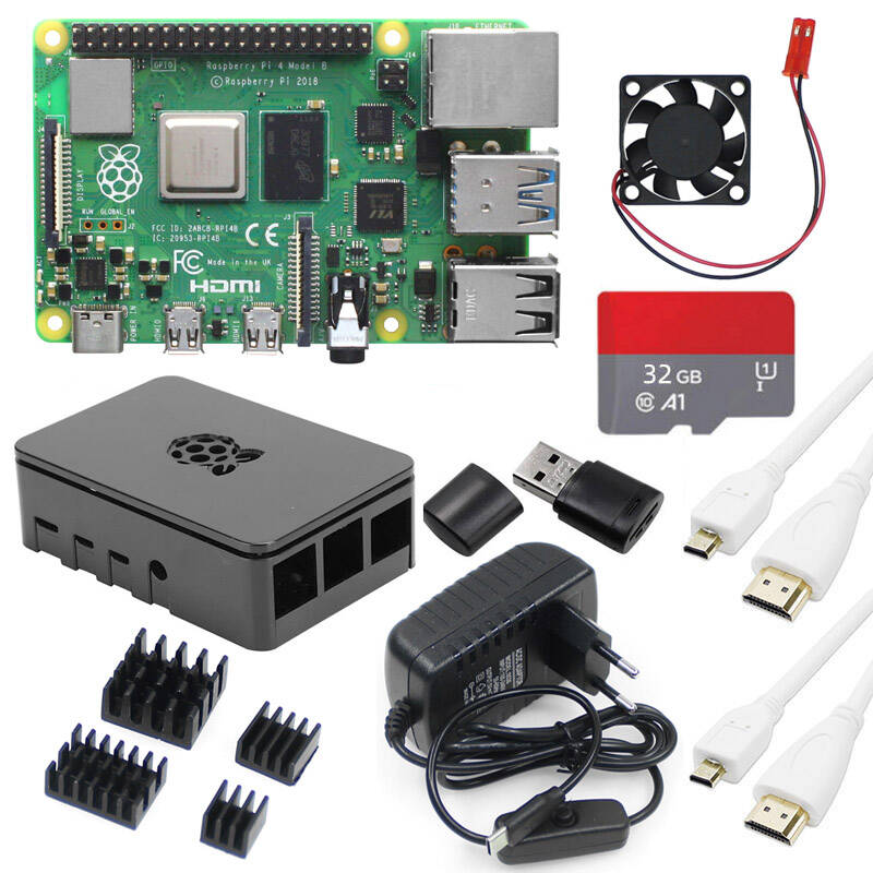 Raspberry Pi 4B 8GB Basic Kit  - đánh giá và giá Raspberry Pi 4 8Gb Ram Kit