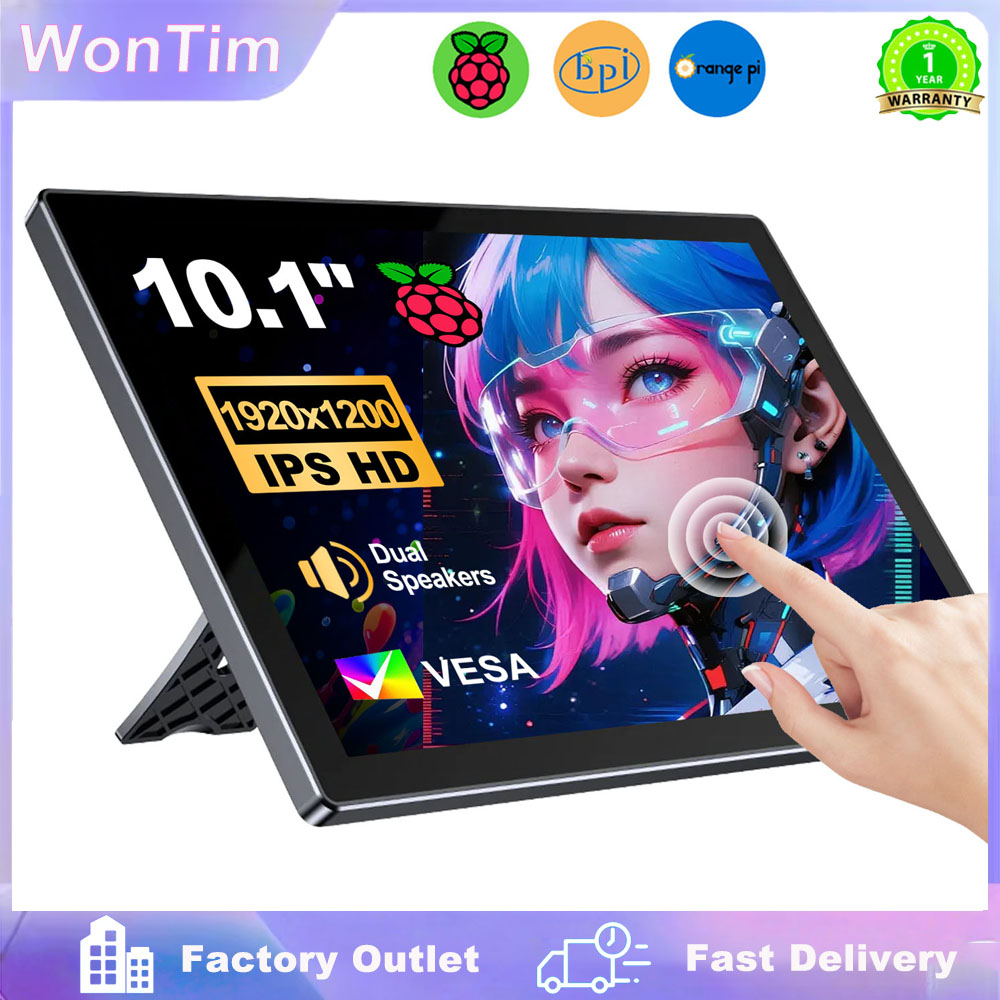 10.1 Inch Raspberry Pi 5 4/3/B - đánh giá và giá Raspberry Pi 10.1 Inch Capacitive Touch Screen Ips