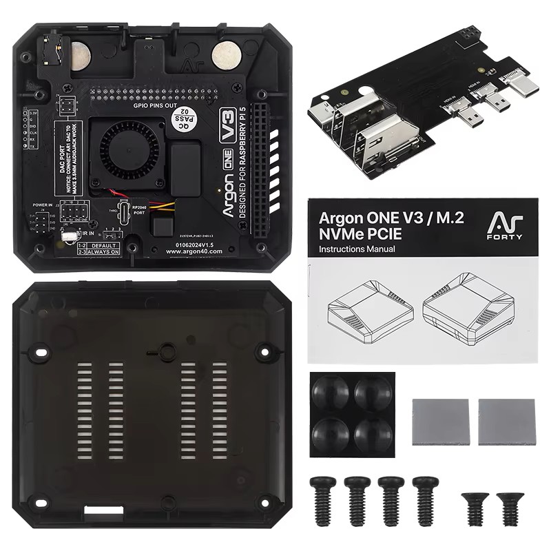 Argon ONE V3 Metal Case Raspbe - đánh giá và giá Argon One V3 M.2 Nvme Case