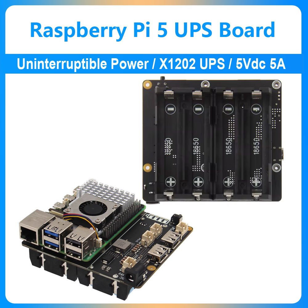 Raspberry Pi 5 UPS Expansion B - đánh giá và giá Raspberry Pi Uninterrupted Power Supply Ups 18650